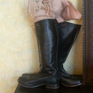 Black Frye high calf boots